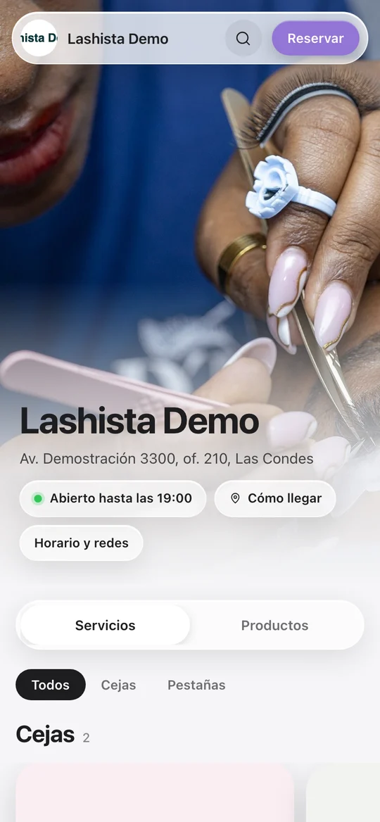 La tienda de Lashista Demo en Usekora