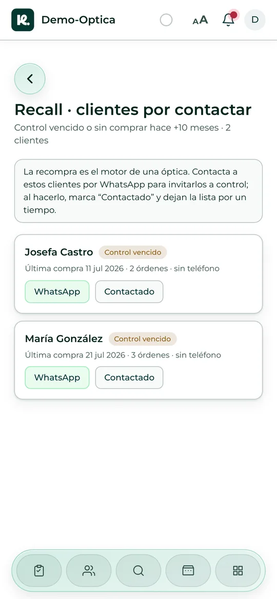 Pacientes con control vencido